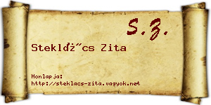 Steklács Zita névjegykártya