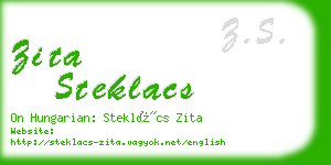 zita steklacs business card